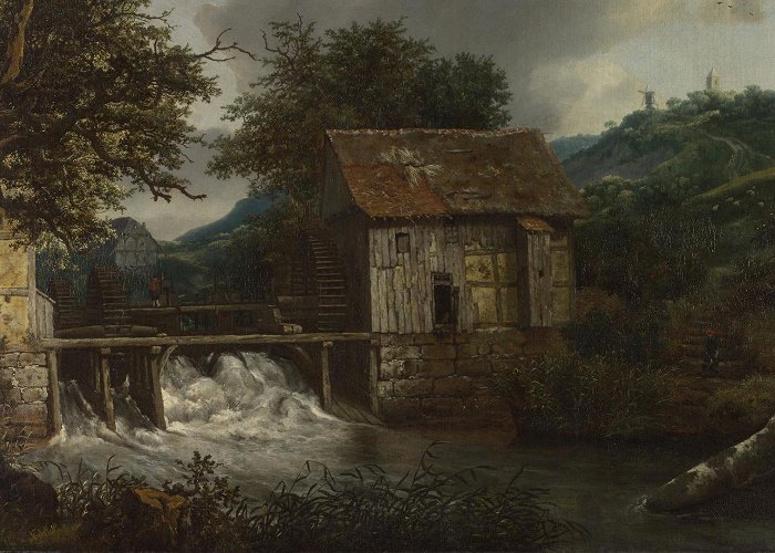 Huis Singraven Jacob van Ruisdael | Two Watermills and an Open Sluice at ... photo