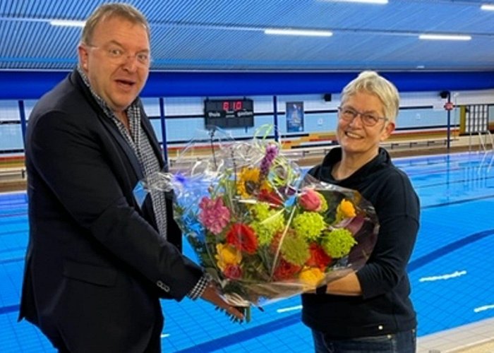 Sportcentrum Atlantis Zwemjuf Maria Gibcus zwaait na een halve eeuw af photo