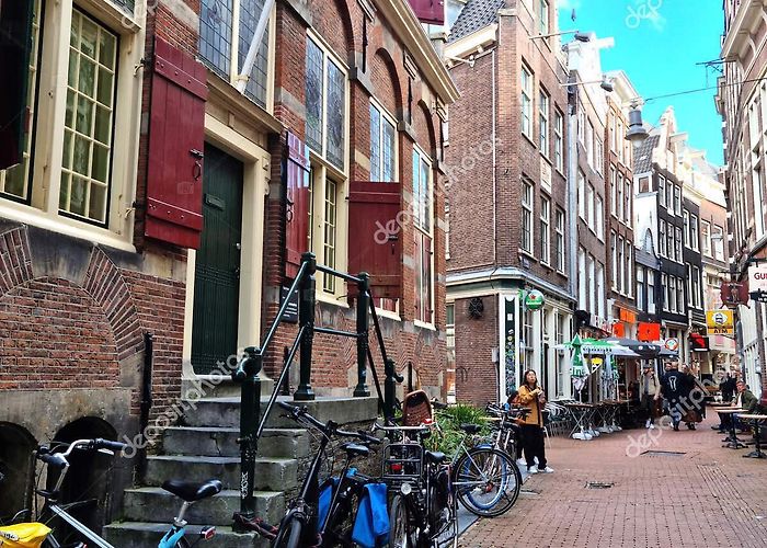 Kalverstraat Amsterdam Netherlands October 2021 People Walking Kalverstraat ... photo