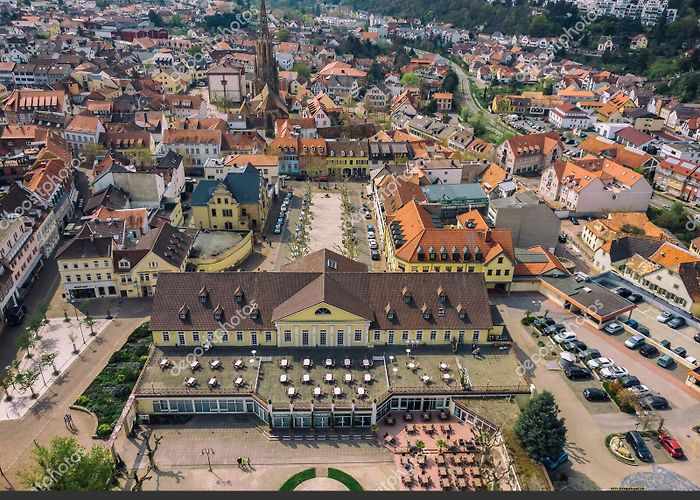 Kurpark Beautiful Top View Park Central Historical Part Bad Durkheim ... photo