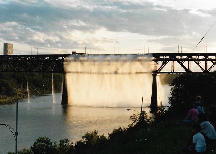 The Great Divide Waterfall The Great Divide Waterfall on the High Level Bridge (photo taken ... photo