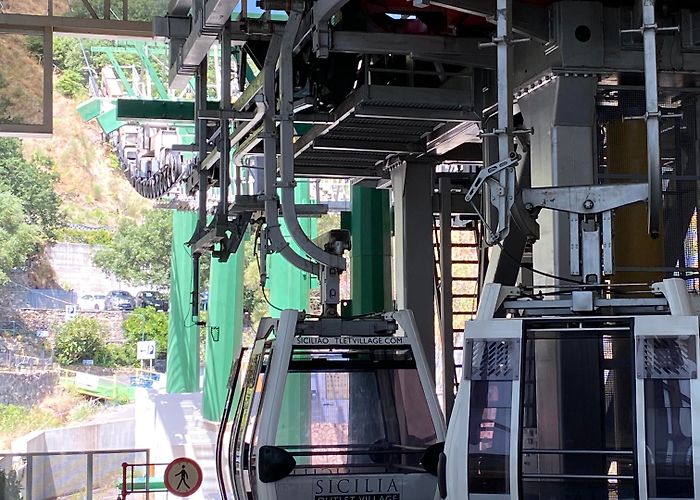 Taormina Cable Car - Via Pirandello High Above Sicily In A Funicular! Heading To Taormina Via A Sky ... photo