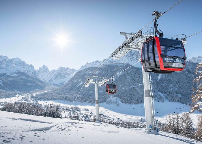 Sexten - Helm cable car Winter holiday in the Dolomites ⛰ Montanaris photo