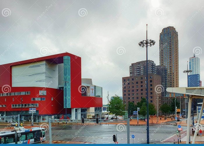 New Luxor Theatre Rotterdam Red Building Nieuwe Luxor Theater in Rotterdam Editorial ... photo