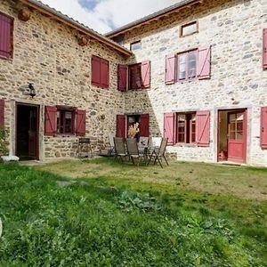 Willa Gite Charmant Avec Cheminee, Terrasse, Et Jardin Prive A Saint-Just-En-Bas - Fr-1-496-19 Exterior photo