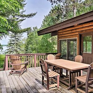 Rustic Cozy Cabin On Island Lake With Fire Pit, Dock Arago Exterior photo