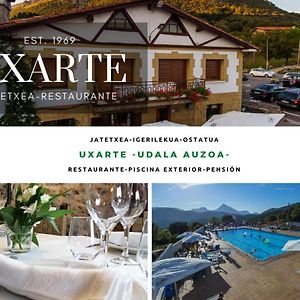 Hotel Uxarte -Alojamiento, Restaurante Y Piscinas Arrasate/Mondragon Exterior photo