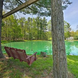 Willa The Red Pine Cabin With Private Pond And Dock! Loudonville Exterior photo