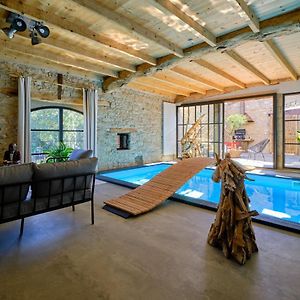 Willa Loft Industriel Prive Climatise Piscine Interieure Terrasse Spa Et Jardin Alzonne Exterior photo