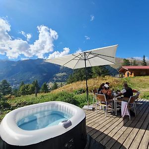 Willa Chalet Biene - Swiss Alp Chalet With Sauna And Jacuzzi Ulrichen Exterior photo