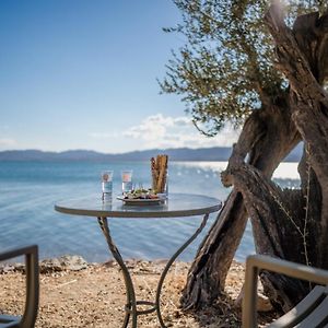 Willa Traditional Stone House In Seafront Olive Grove A Alyfanta Exterior photo