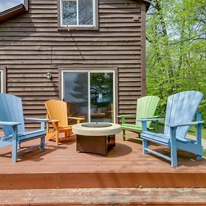 Minnesota Cabin With Deck And Private Beach Merrifield Exterior photo