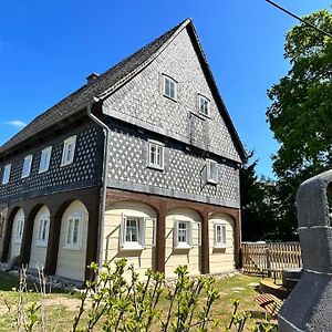 Willa Ferienhaus Hexe Mit Whirlpool, Sauna, Garten Großschönau Exterior photo