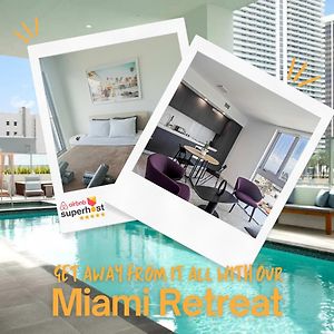 Willa High Floor Heart Of Downtown Miami 2 Bed Heated Pool & Gym Exterior photo