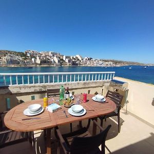 Apartament Blue Harbour Seafront Penthouse With Large Terrace With Panoramic Sea Views - By Getawaysmalta San Pawl il-Baħar Exterior photo