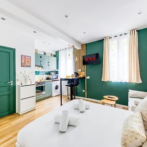 Apartament Le Central Green Studio Parisien Cosy Proche Metro Clichy Exterior photo