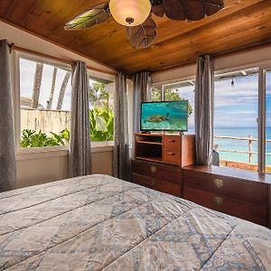 Willa Hawaii Oceanfront Beach House Paradise On The Beach Family Activities Haleiwa Exterior photo