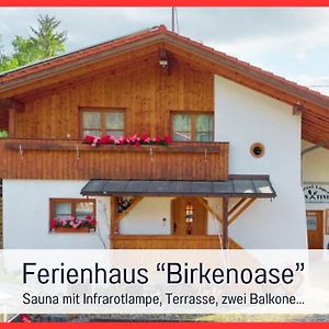 Willa Ferienhaus Birkenoase - Sauna- Terrasse-Drei Schlafzimmer Bad Heilbrunn Exterior photo