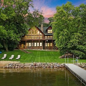 Willa Waterfront Hand-Crafted Log Cabin - Sandy Beach - Dock - 5200 Sq Ft - Stone Fireplace - Views Whitewater Exterior photo