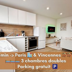 Noa - Appartement Familial Tres Proche Paris Et Vincennes - Parking Free Joinville-le-Pont Exterior photo