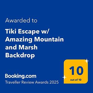 Willa Tiki Escape W/ Amazing Mountain And Marsh Backdrop Rockaway Beach Exterior photo