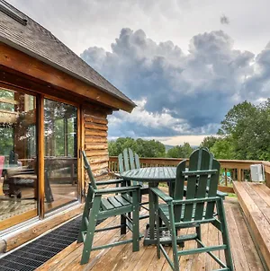Willa Log Cabin With A View Andover Exterior photo