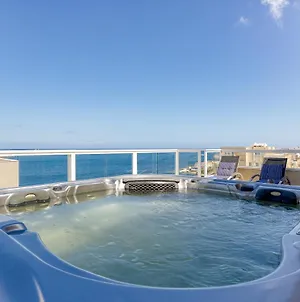 Apartament Luxurious Sea Front Penthouse With Private Hot Tub By 360 Estates San Pawl il-Baħar Exterior photo